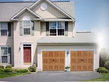  2 Amarr Garage Doors Classica CL 3000 Closed Arch 15R Torsion (R Value 13.35)