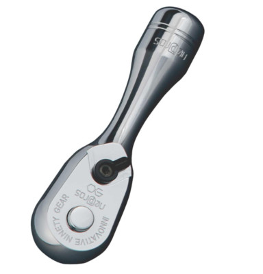 KTC Nepros NBRC390S 3/8'' Drive 3'' 90-Tooth Compact Head Quick Release Ratchet