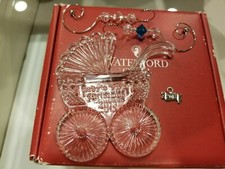 Waterford Crystal Babys First Christmas 2013 Carriage Ornament Choose Enhancer