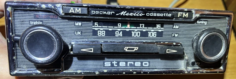MERCEDES BENZ OEM BECKER MÉXICO CASSETE Vollstereo player rádio estéreo - sem amplificador - Imagem 4 de 4