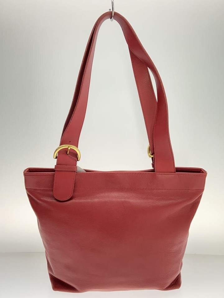 COACH Red All Leather Tote Bag eBay