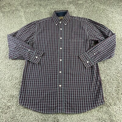 CE Schmidt Workwear Shirt Mens Large Tall Blue Long Sleeve Button Up Men