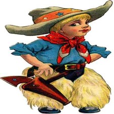 30 Custom Cute Cowboy Personalized Address Labels