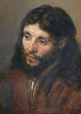 The Face of Christ 1648 by Rembrandt van Rijn Greeting Card Pack of 7