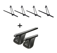 4X FahrradträGer Orion+DachträGer VDP Stahl FüR FüR Ford Fusion 5TüRer 02-12