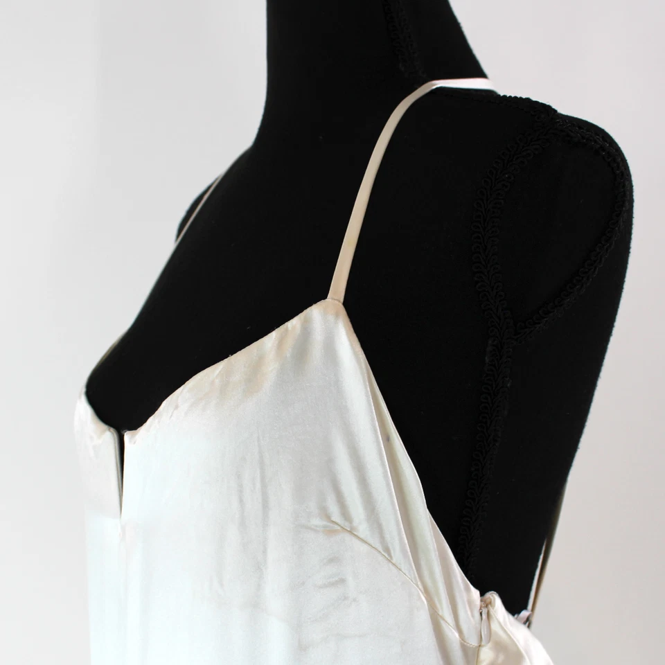 Maxi Vestido Reformation Oriana Marfil Seda Sin Mangas Novia 10 NUEVO Boda Foto 3 de 4