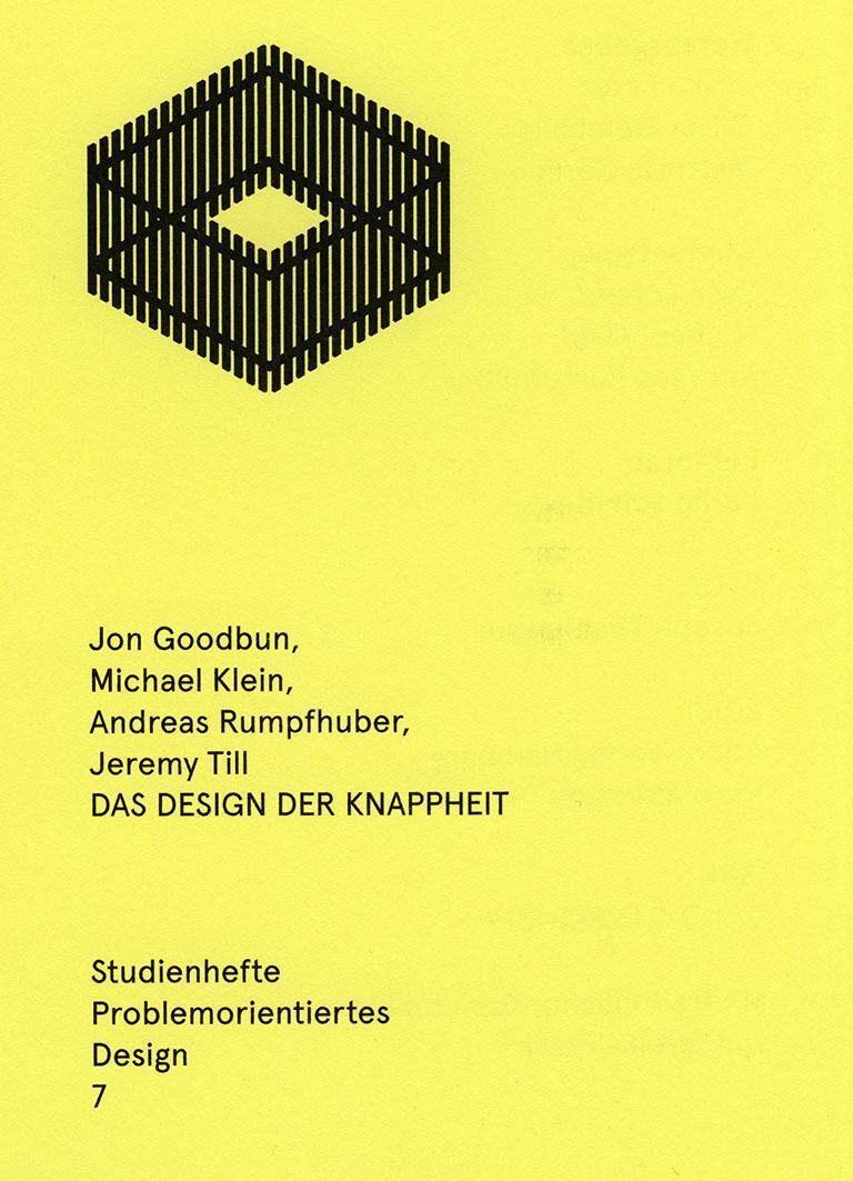 Das Design Der Knappheit Jon Goodbun