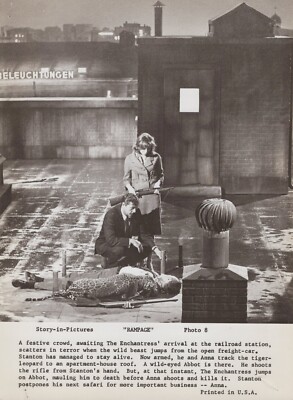 Robert Mitchum + Elsa Martinelli in Rampage (1963)   Vintage Photo M 395