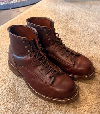 Caswell Carver II Chestnut Oiled Latigo Men's 10D Leather Boots