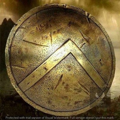 Leonidas 300 Medieval Shield 18  Medieval Spartan Shield King 18 Gauge Steel