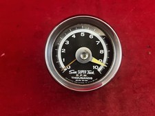 Sun Blue Line Sst-801 V8 Engine Tachometer 10000 Rpm W Cup And Mounting Bracket Sun Blue Line Sst-801 V8 Engine Tachometer 10000 Rpm W Cup And Mounting Bracket