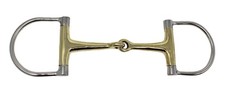Horse STAINLESS STEEL Brass Copper MOUTH D-RING SNAFFLE BIT 35552