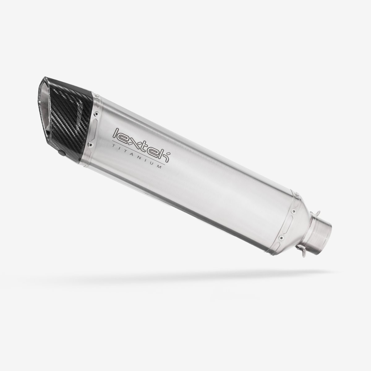 Lextek Titanium ST8 Exhaust Silencer 400mm 60mm Easy to Replace Slip-on Matte