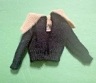 Vintage Barbie Fashion Pak 1962 Black Cardigan Sweater –  Original