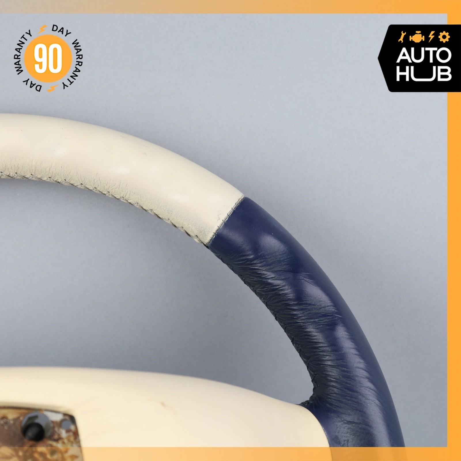 99-02 Bentley Arnage Steering Wheel Beige Blue PH27727PB OEM 42k