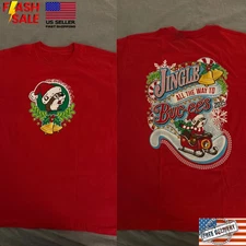 Buc-ee's Beaver Christmas Graphic T-Shirt Holiday Red