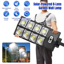 1000000LM Commercial LED Outdoor Dusk to Dawn Solar Street Light Road Area Lamp