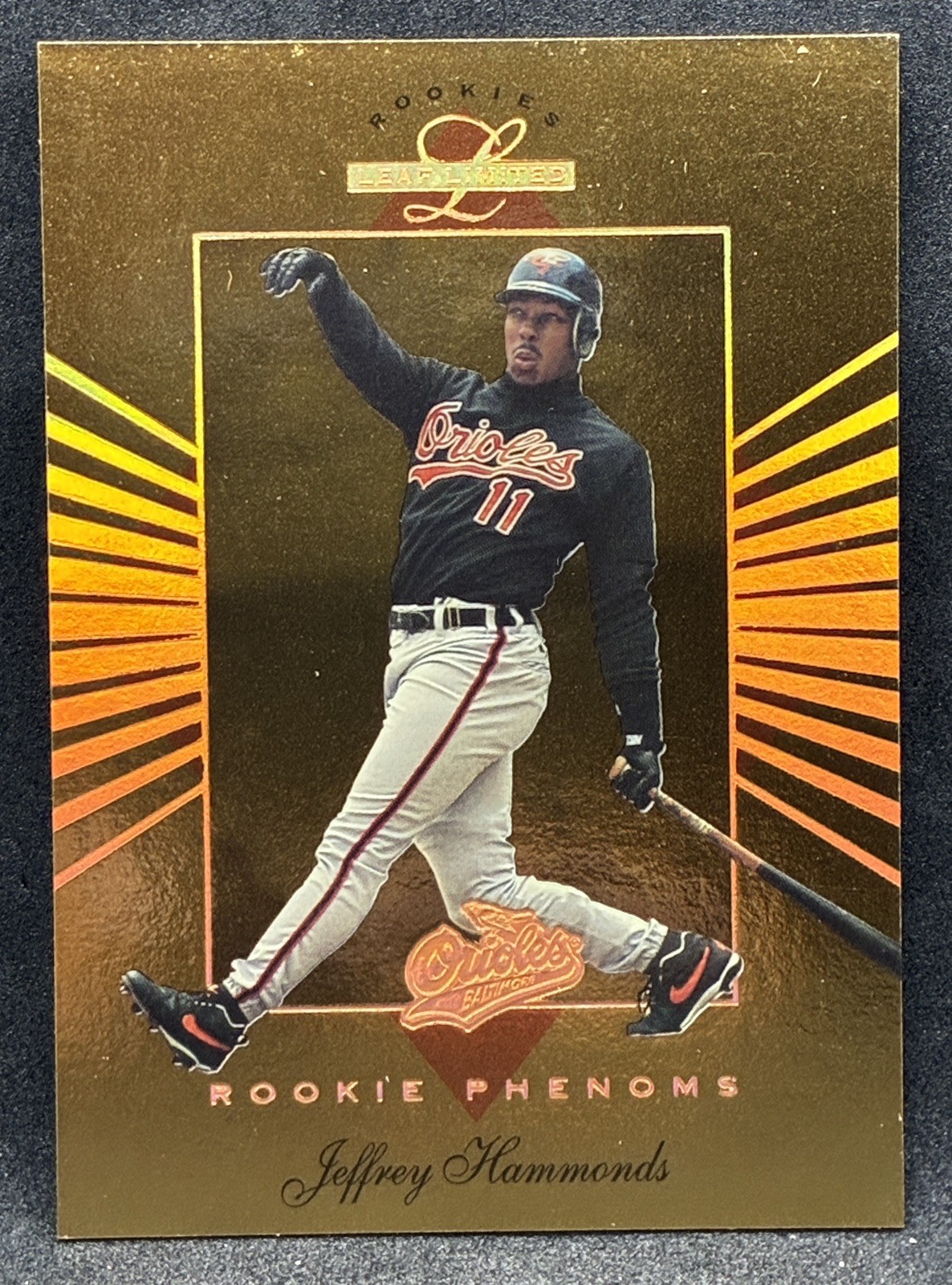1994 Leaf Limited Rookies Phenoms #6 Jeffrey Hammonds #2086/5000 Orioles
