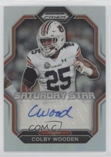 2023 Prizm Draft Picks Saturday Star Signatures Silver Colby Wooden Auto 0ud4