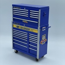 NAPA Nascar 1/18 Die Cast Tool Box Ron Hornaday Chest Bank w/ Tools Metal Blue