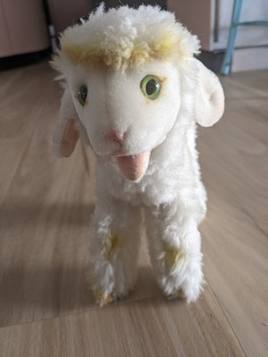 Steiff Cosy Lamby Lamb 1968 -78 Dralon Plush ID Button Tag 22cm 9in Vintage