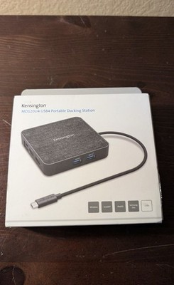 Kensington MD120U4 USB4 Docking Station Gray USB-C HDMI Ethernet Universal