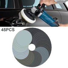 45X 6" Wet Dry Sanding Discs 400-10000 Grit Hook Loop Sandpaper Polishing Pads