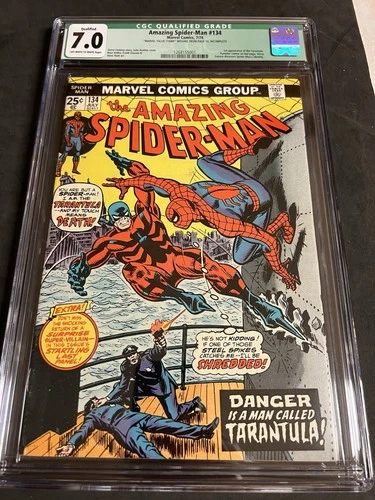 1974 MARVEL AMAZING SPIDER-MAN 134 CGC 7.0 MCU BRAND NEW DAY 1ST APPR TARANTULA