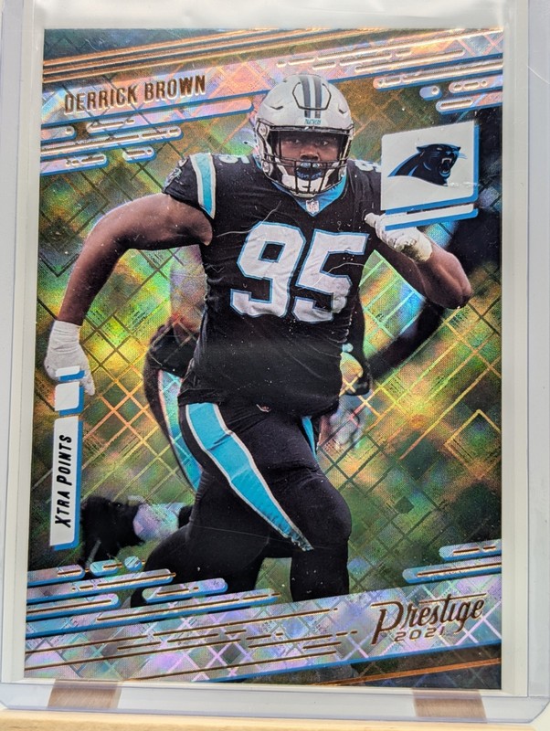 2021 Panini Prestige - Derrick Brown #80 Xtra Points Diamond