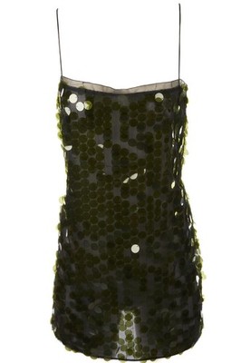 16ARLINGTON MINIKLEID GRÜN PAILLETTEN UK 8