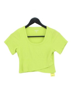 Year of Ours Damen Top M grün Lyocell Modal mit Elasthan Cropped