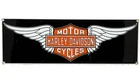 VINTAGE HARLEY DAVIDSON MOTORCYCLES PORCELAIN DEALERSHIP SIGN GAS OIL QUALITY