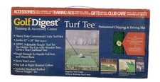 Vintage Golf Digest Turf Tee Chipping Driving Mat 24" X 12" Golf Trainer