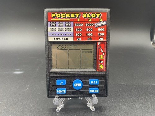 Vintage RADICA Pocket Slot Slots Electronic Handheld Game Model # 1370 WORKS
