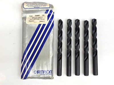 5-pack Champion Cutting Tool Corp 705SP 1/2 135-Degree Split Point Jobber Drills