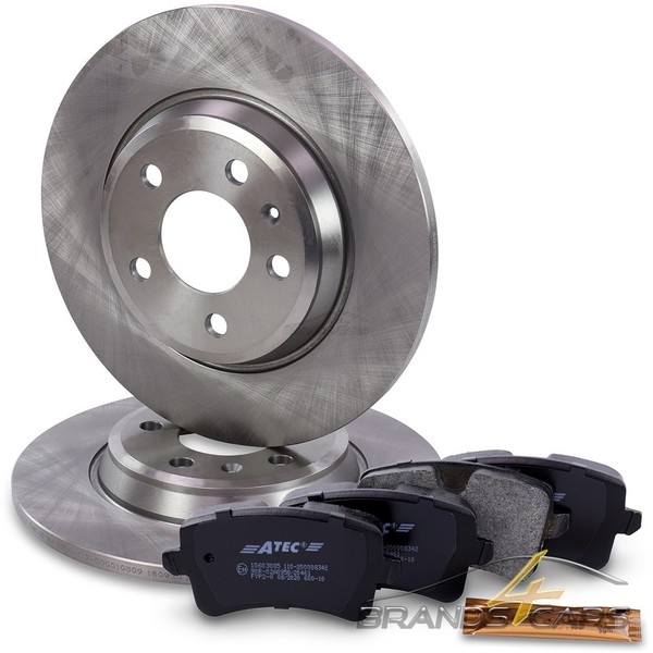 Atec Bremsscheiben Voll Ø300 + BremsbelÄGe Hinten FÜR Audi A4 B8 8K A5 8T Q5 8R-image