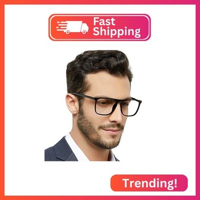 MARE AZZURO Reading Glasses Men Fashion Reader 4.0 Square Eyeglasses +4.00 with 