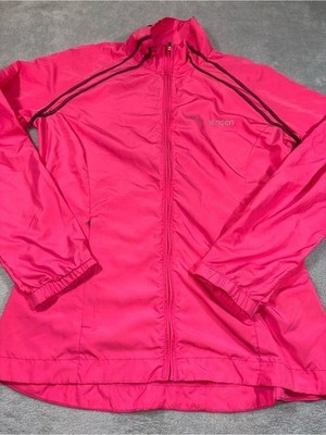 Helly Hansen Pink Lightweight Full-Zip Athletic Windbreaker Jacket - Size M