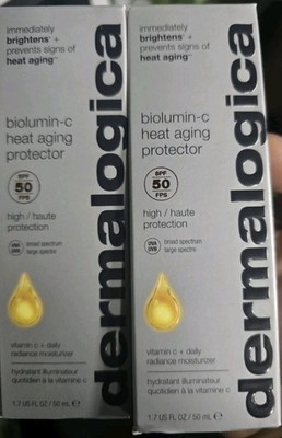 Dermalogica Biolumin-C Heat Aging Protector SPF 50 - 1.7 oz EXP 10/2026 Lot Of 2