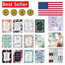 A5 Floral Pocket Notebooks - 24 Pack Inspirational Journals for Christian Women