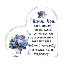 Thank You Gifts For Women Teacher Coworkers Man Friends Acrylic Heart Shaped ...