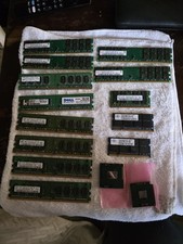 Huge Tech Lot: Intel Core i3  Duo CPUs  18GB Mixed DDR2 Desktop  Laptop RAM