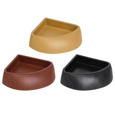 Reptile Feeder Water Dish Bowl 90 Degree Corner Compact Antislip Flat Bottom