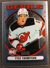 Tyce Thompson 2021-22 O-Pee-Chee Platinum Retro Rookie #R-89 New Jersey Devils