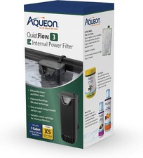 Filtro de acuario QuietFlow E interno pequeño cartucho de 3 galones carbono biológico