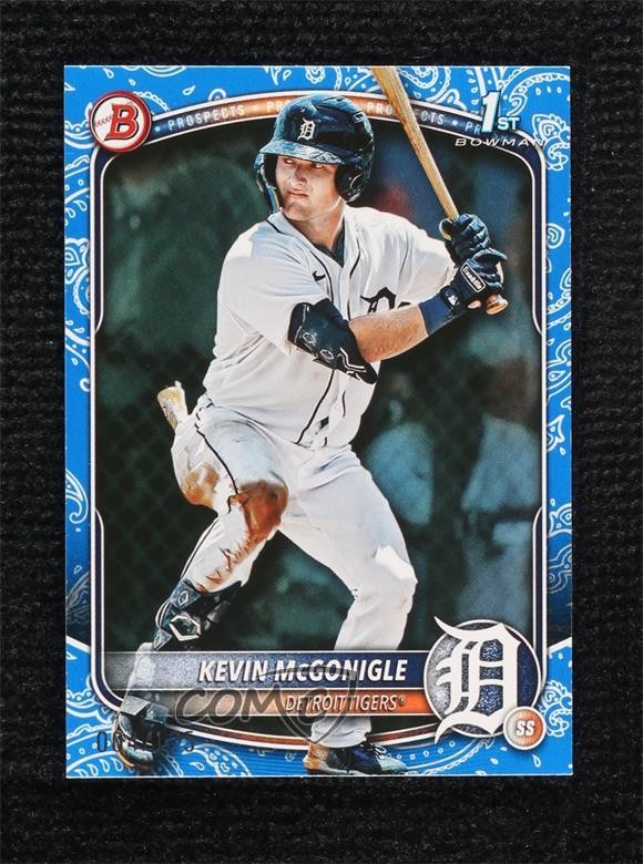 2025 Bowman Prospects Blue Pattern /125 Kevin McGonigle #BP-79