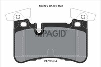 Pagid Bremsbelagsatz Scheibenbremse T2043N FüR Mercedes Klasse W212 Model S212