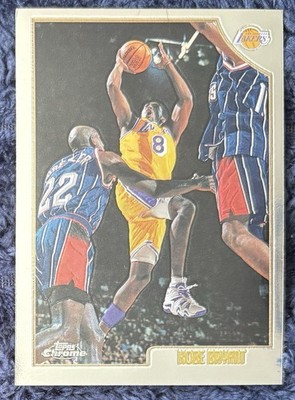 1998-99 Topps Chrome - Kobe Bryant - #68 - LA Lakers - HOF 3rd Year Card