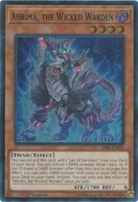 Ahrima, the Wicked Warden - SR06-EN002 - Super Rare - 1st Edition Lightly Played