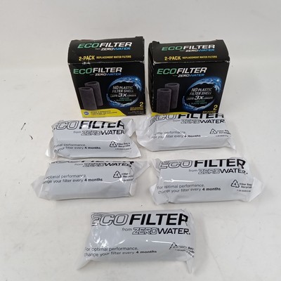LOT OF 2 ECOFILTER from ZEROWATER 2-Pack Replacement Filters New (5 Total)